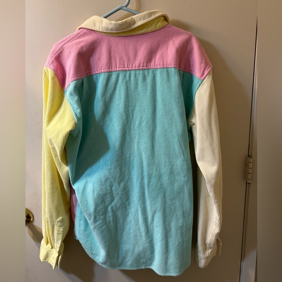 Teddy Fresh Corduroy Color Block Shirt - Picture 5 of 5